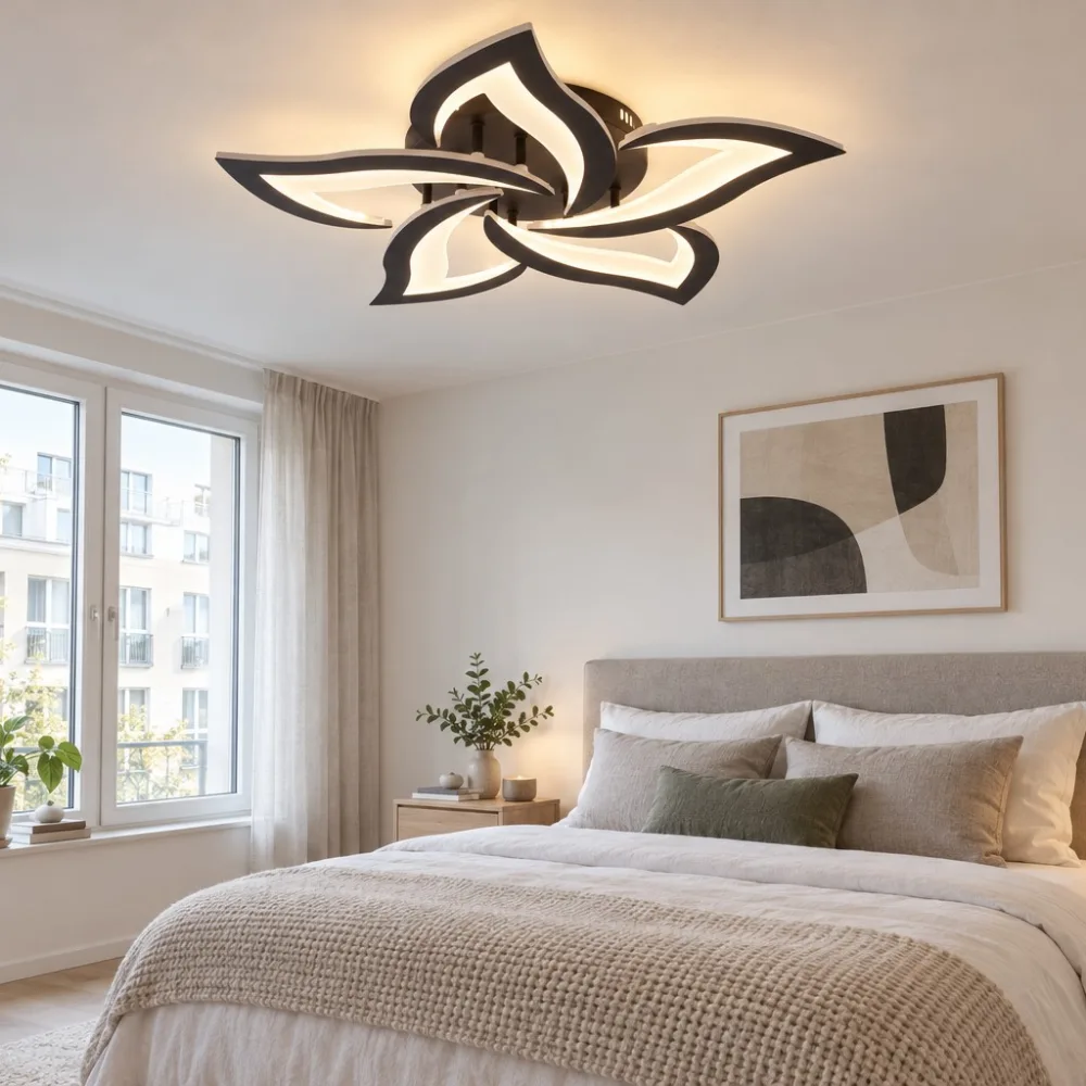 LED lustra virtuvei, VARGO 90W melna DL1009 — Foto 2