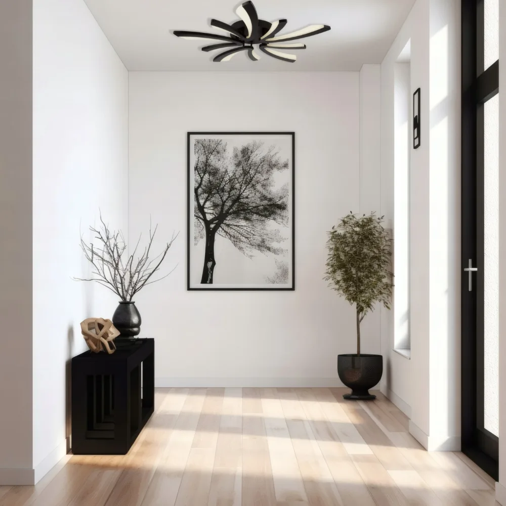 LED lustra gaitenim, VARGO 70W melna DL1014 — Foto 3