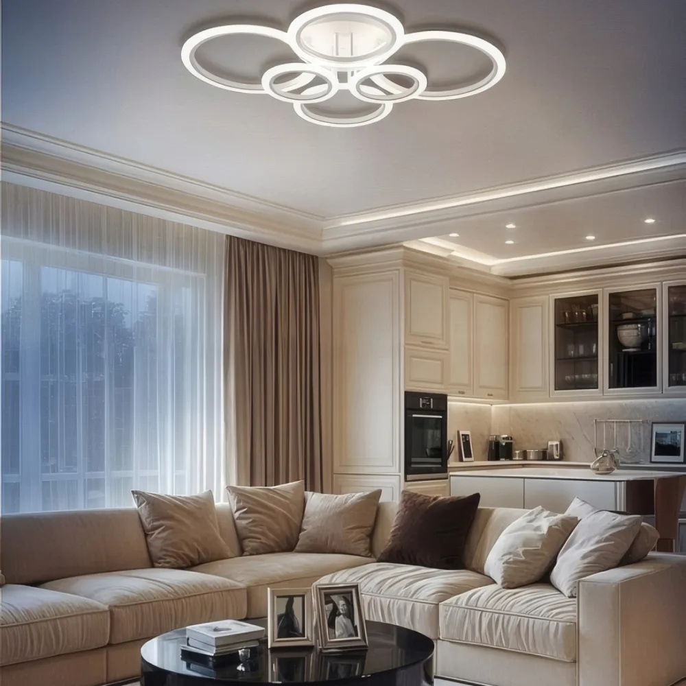 LED lustra ar pulti, VARGO 120W balta DL1105 — Foto 2