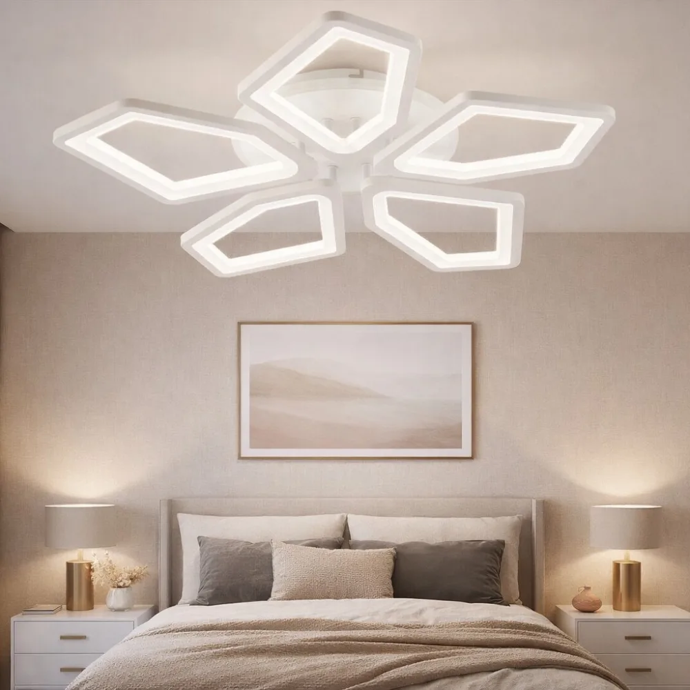 LED lustra ēdamistabai, VARGO 100W balta DL1111 — Foto 2