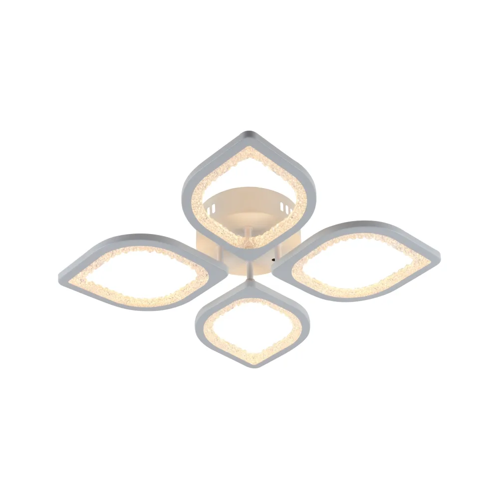 LED lustra guļamistabai, VARGO 80W balta DL1112