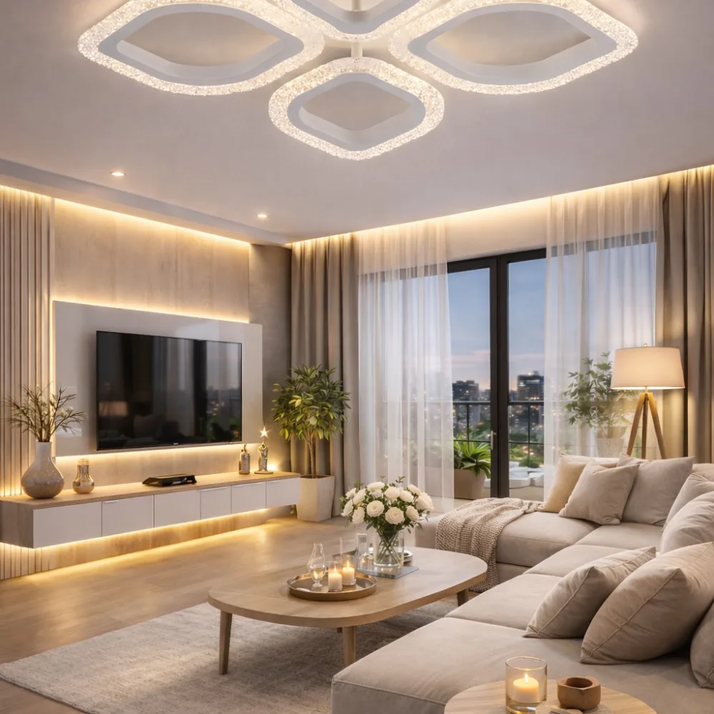 LED lustra ar pulti, VARGO 48W balta DL1113 — Foto 2