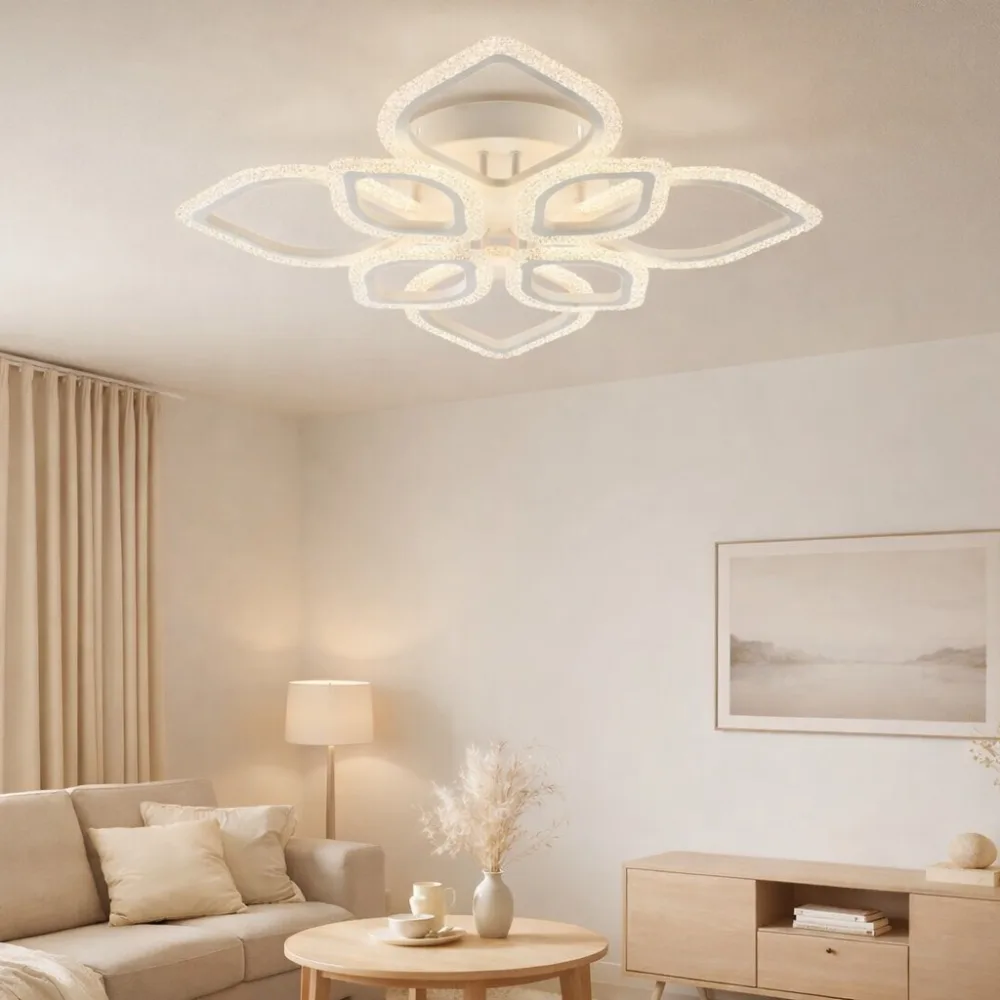 LED lustra viesistabai, VARGO 136W balta DL1117 — Foto 3