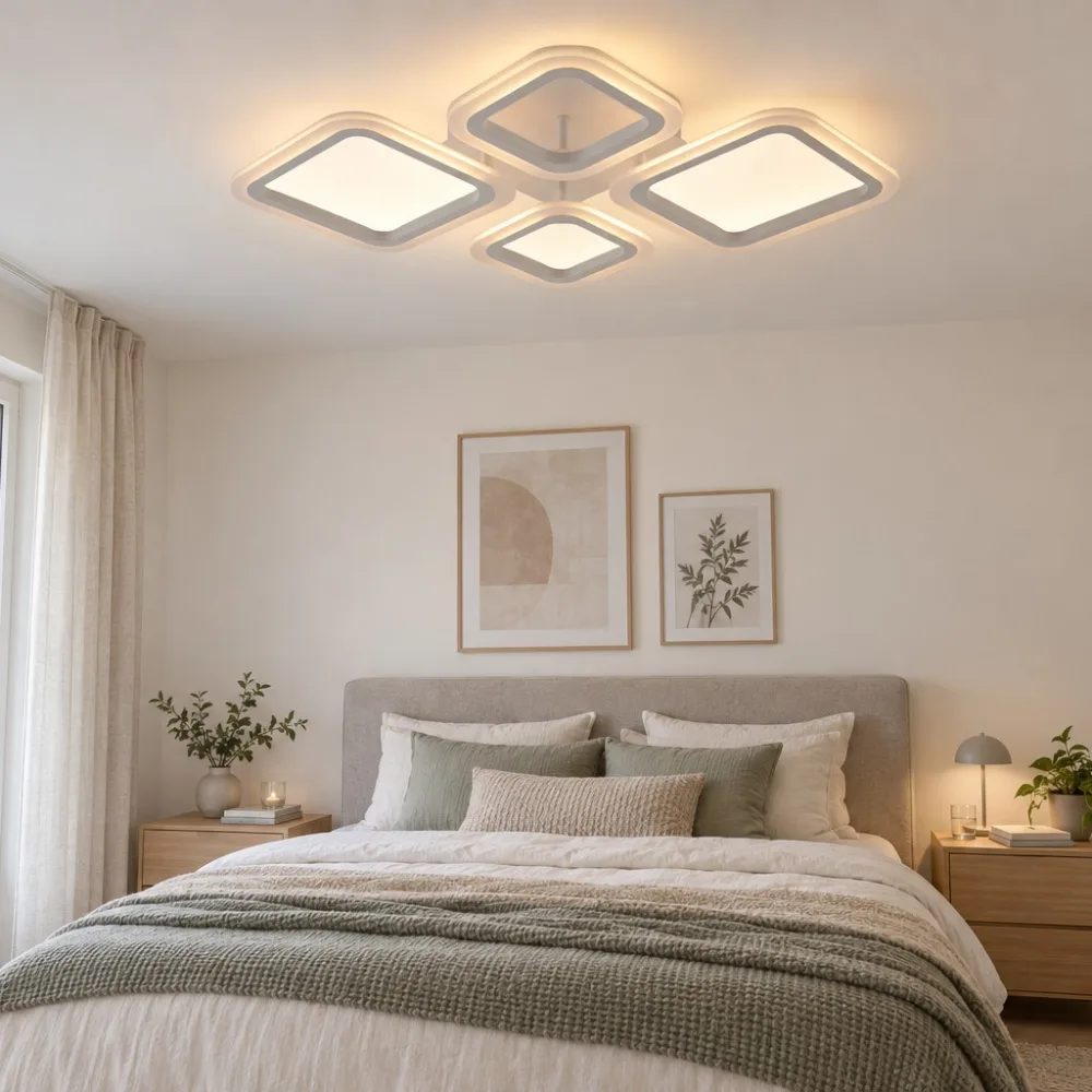 LED lustra guļamistabai, VARGO 72W balta DL1126 — Foto 2
