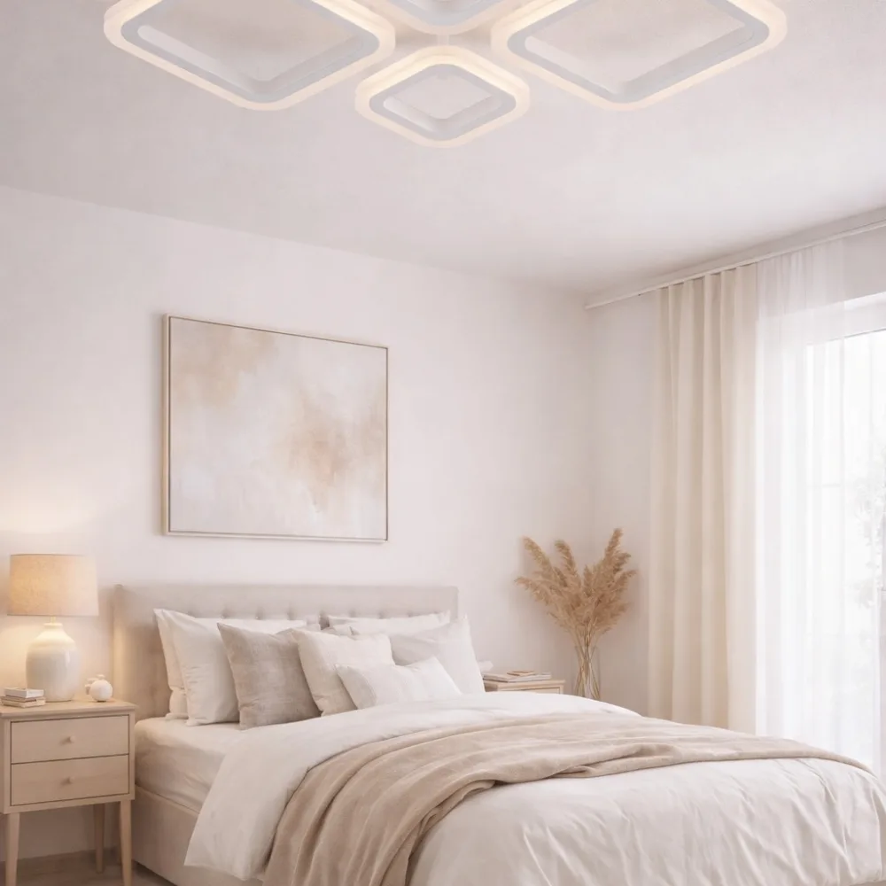 LED lustra guļamistabai, VARGO 72W balta DL1126 — Foto 3