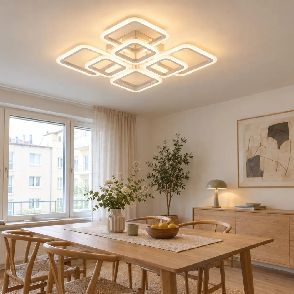 LED lustra viesistabai, VARGO 144W balta DL1127 — Foto 2