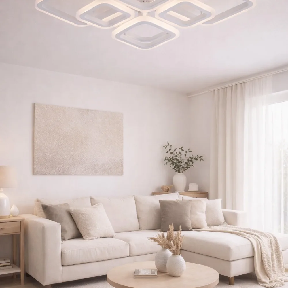 LED lustra viesistabai, VARGO 144W balta DL1127 — Foto 3