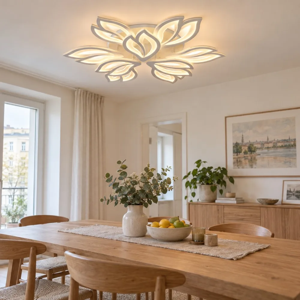 LED lustra ēdamistabai, VARGO 180W balta DL1136 — Foto 2