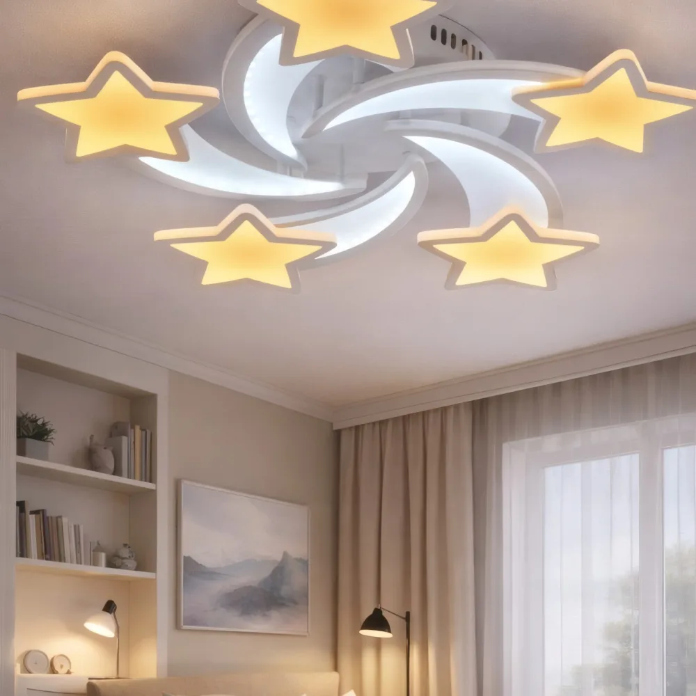 LED люстра для детской, VARGO 140W белая DL1137 — Фото 2