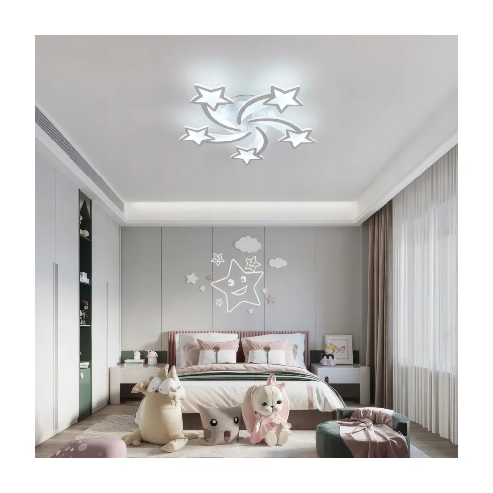 LED люстра для детской, VARGO 140W белая DL1137 — Фото 4