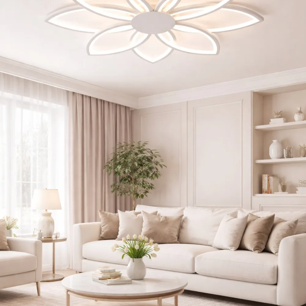 LED lustra ēdamistabai, VARGO 208W balta DL1142 — Foto 3