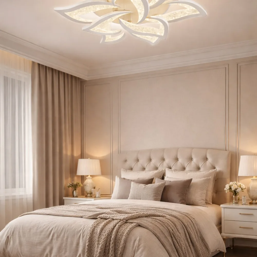 LED lustra guļamistabai, VARGO 126W balta DL1152 — Foto 3