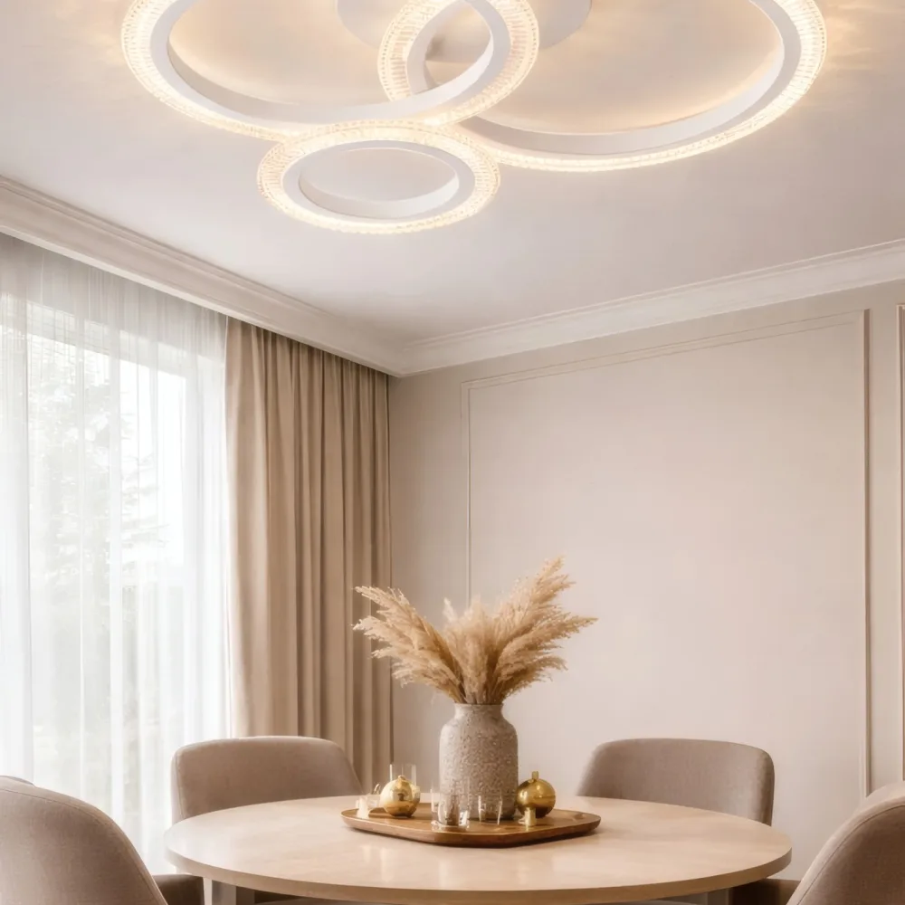 LED люстра для столовой, VARGO 60W белая DL1157 — Фото 4