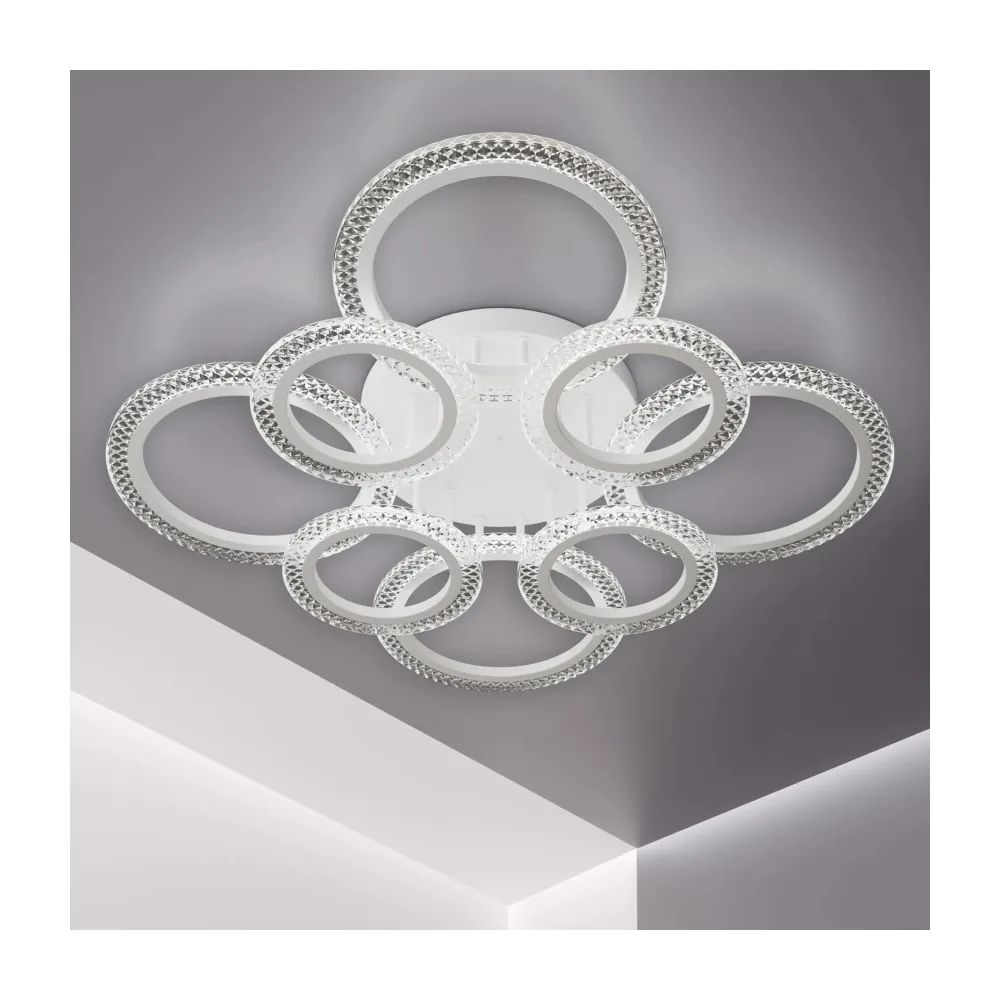LED lustra ēdamistabai, VARGO 128W balta DL1161 — Foto 4