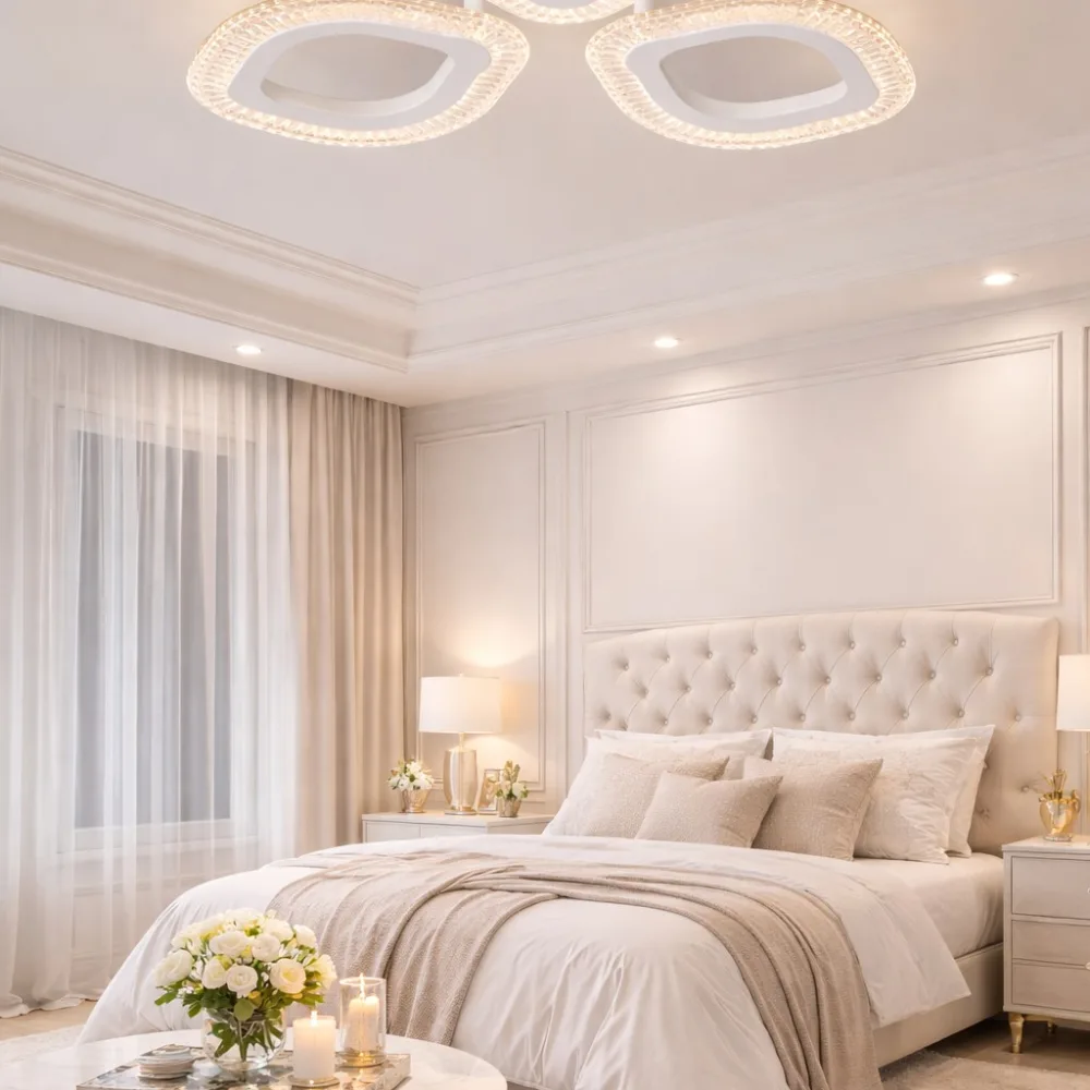 LED lustra guļamistabai, VARGO 36W balta DL1163 — Foto 2