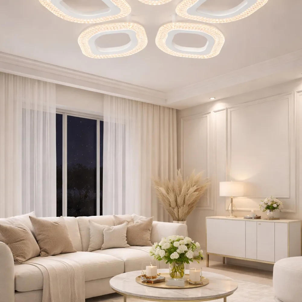 LED люстра для столовой, VARGO 60W белая DL1164 — Фото 2