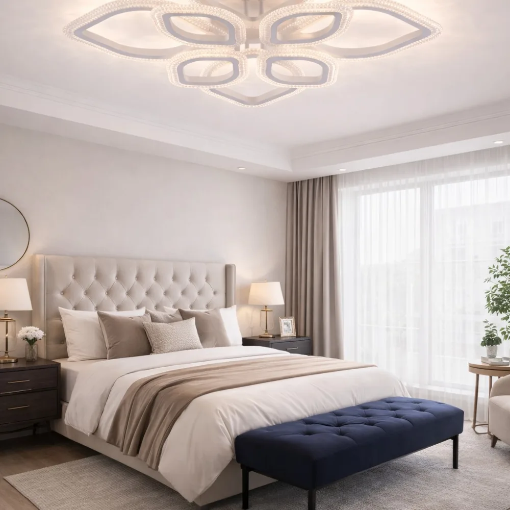 LED lustra viesistabai, VARGO 128W balta DL1166 — Foto 3