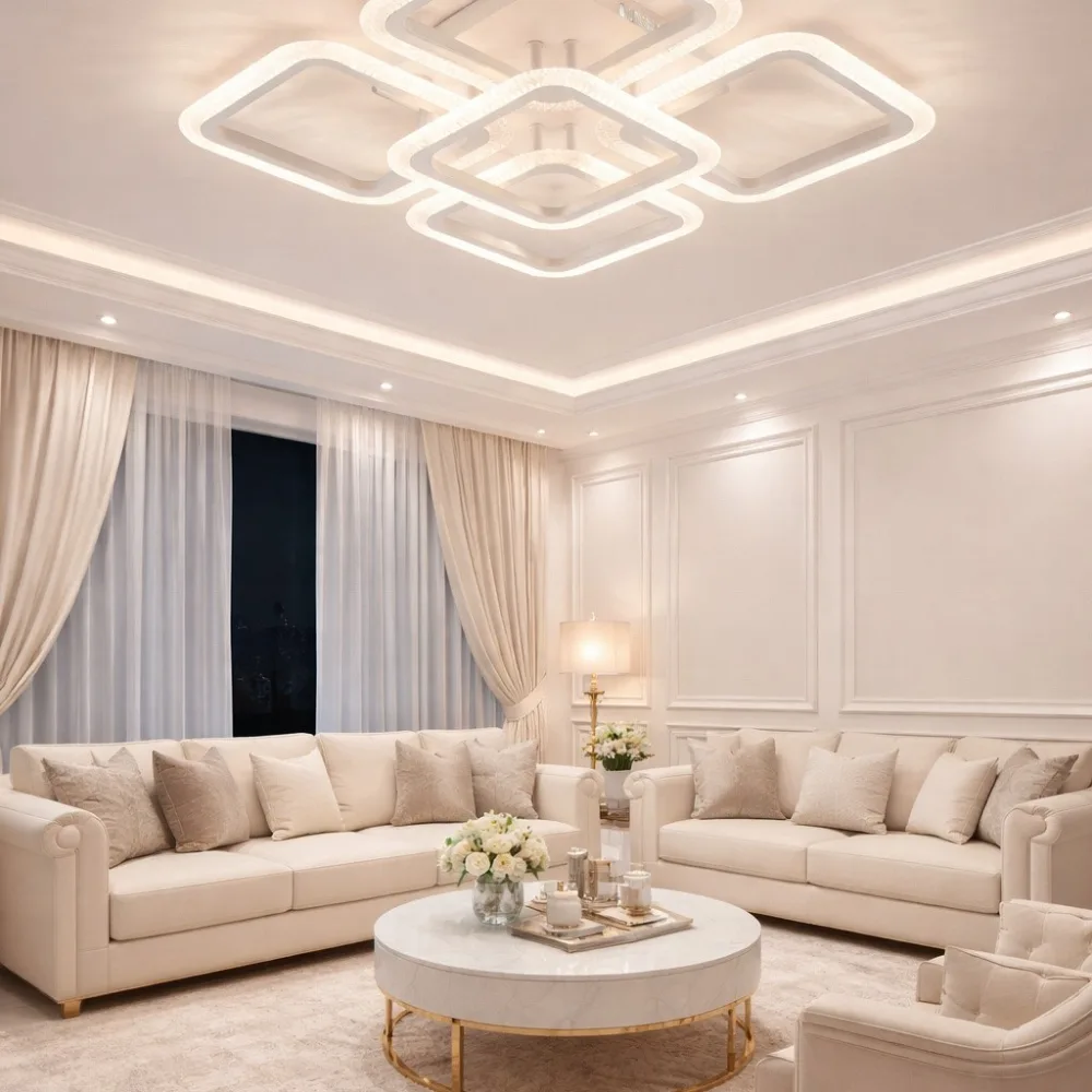 LED люстра для столовой, VARGO 110W белая DL1173 — Фото 2