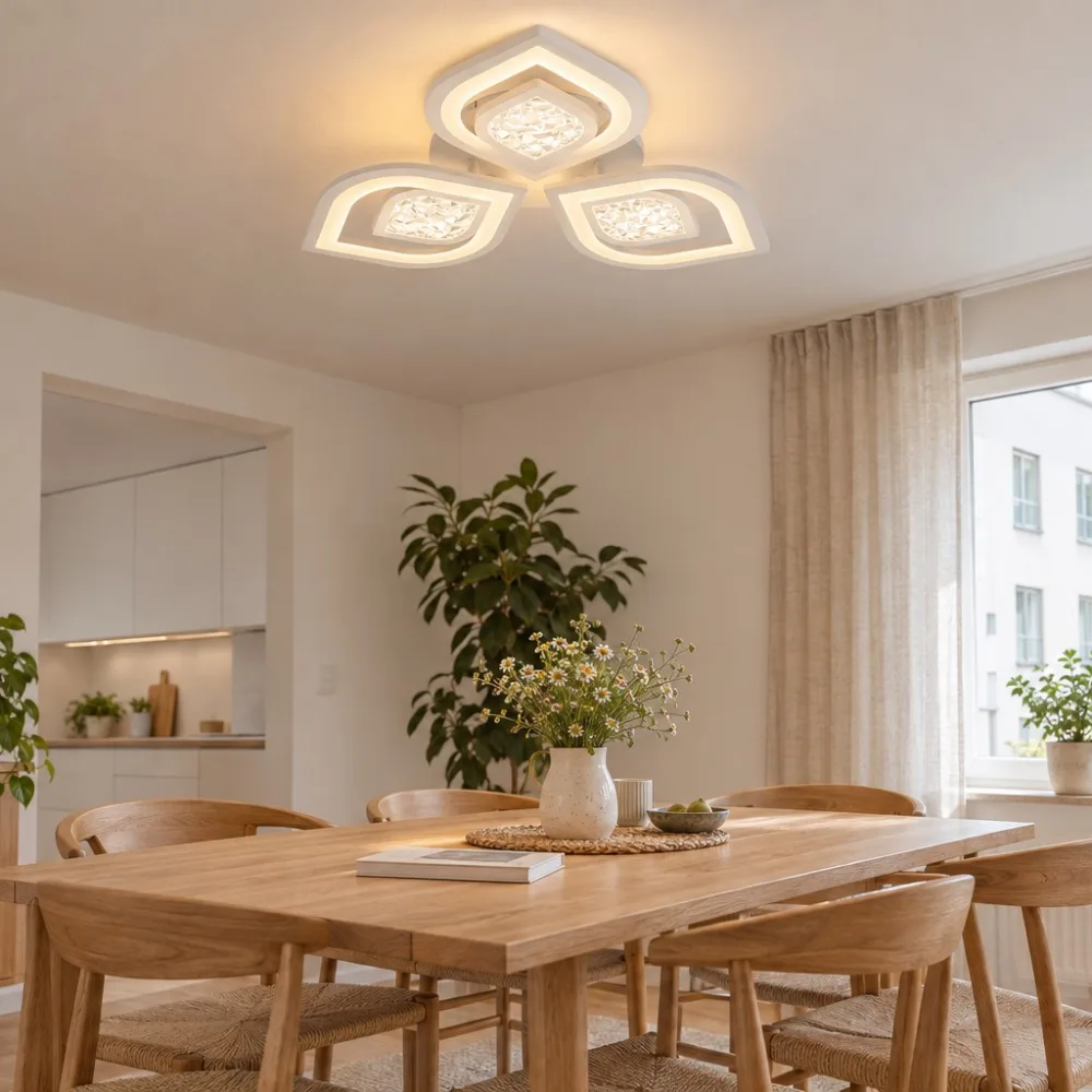 LED lustra guļamistabai, VARGO 96W balta DL1176 — Foto 2