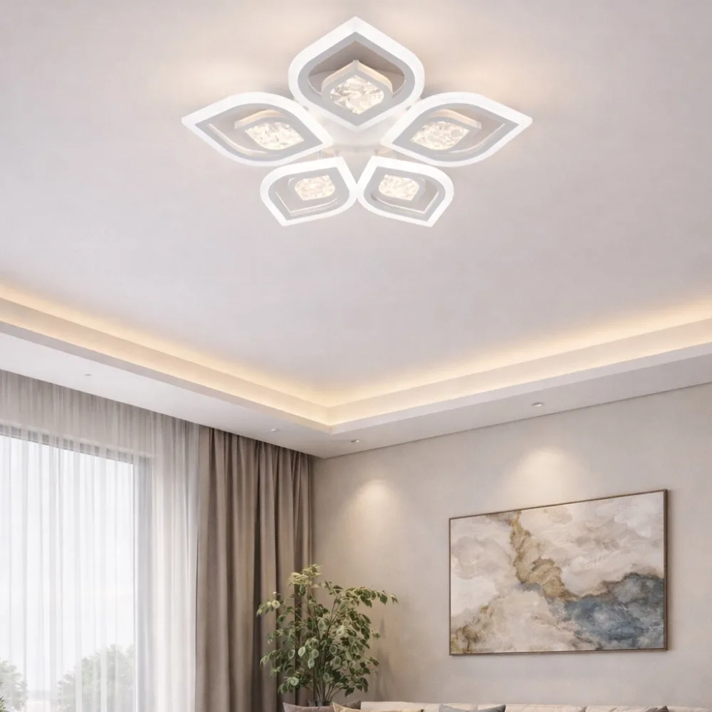 LED люстра для столовой, VARGO 160W белая DL1177 — Фото 2