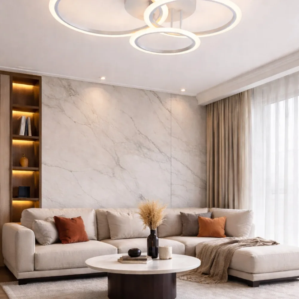 LED lustra viesistabai, VARGO 84W balta DL1179 — Foto 3
