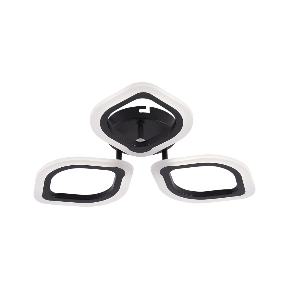 LED lustra guļamistabai, VARGO 36W melna un balta DL1186