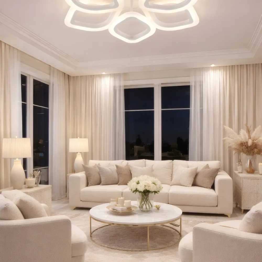 LED lustra ēdamistabai, VARGO 72W balta DL1188 — Foto 2