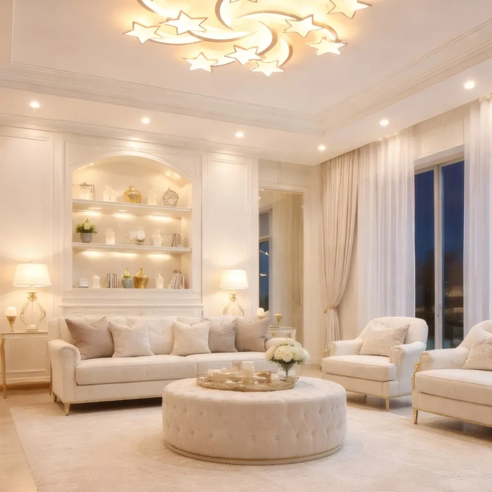 LED lustra viesistabai, VARGO 392W balta DL1201 — Foto 3