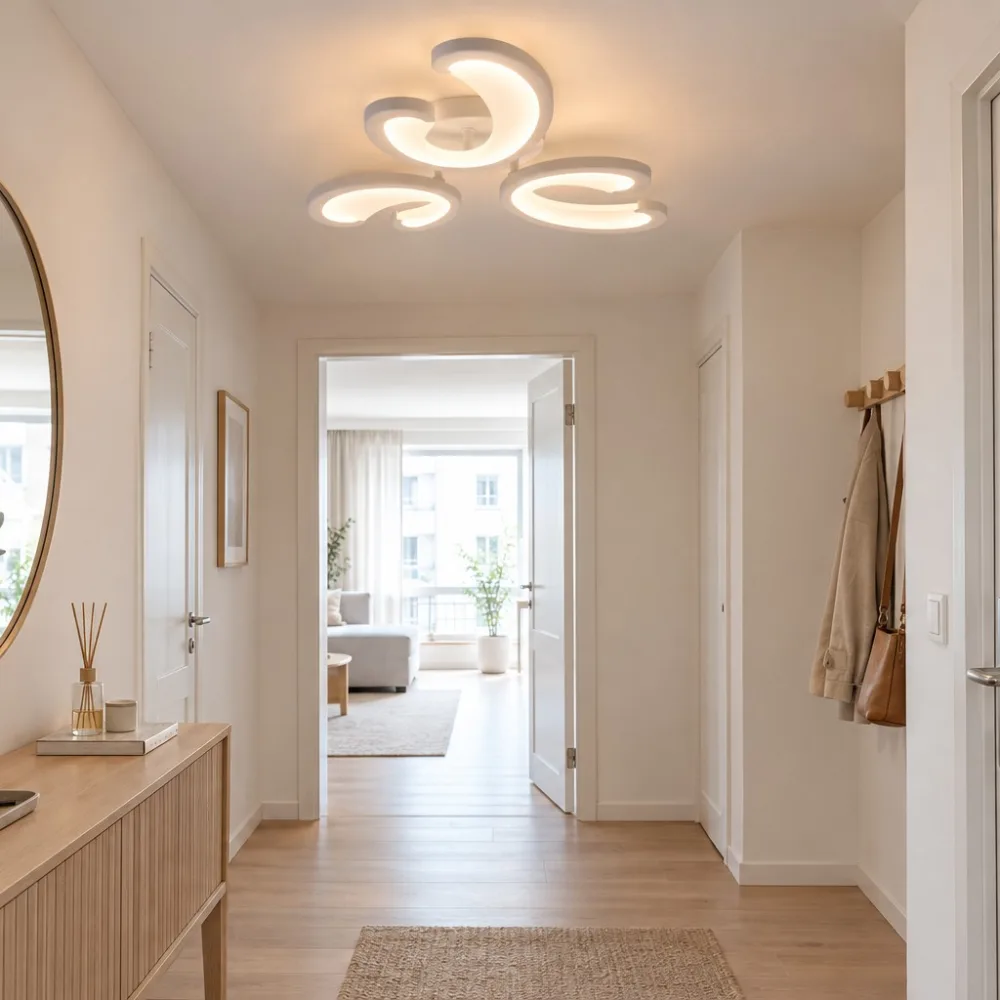 LED lustra guļamistabai, VARGO 60W balta DL1202 — Foto 2