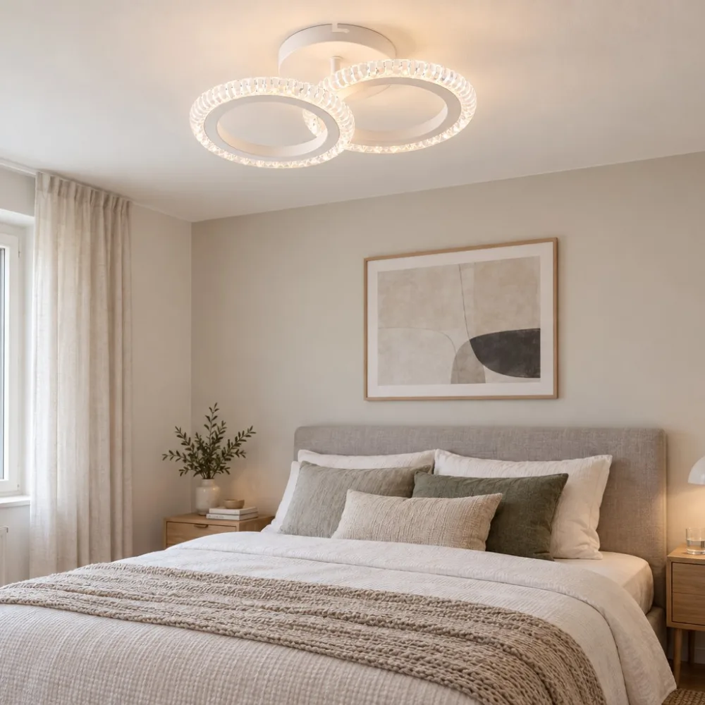 LED chandelier for bedroom, VARGO 24W white DL1213 — Photo 2
