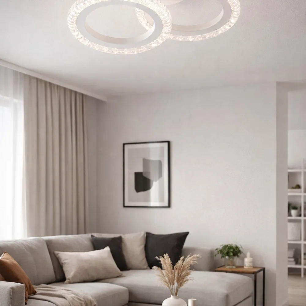 LED chandelier for bedroom, VARGO 24W white DL1213 — Photo 3