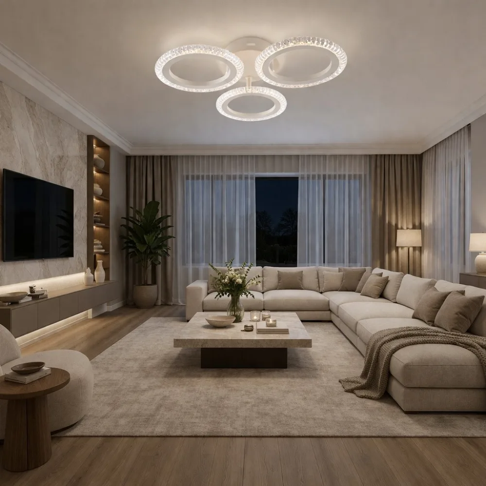 LED lustra guļamistabai, VARGO 36W balta DL1214 — Foto 3