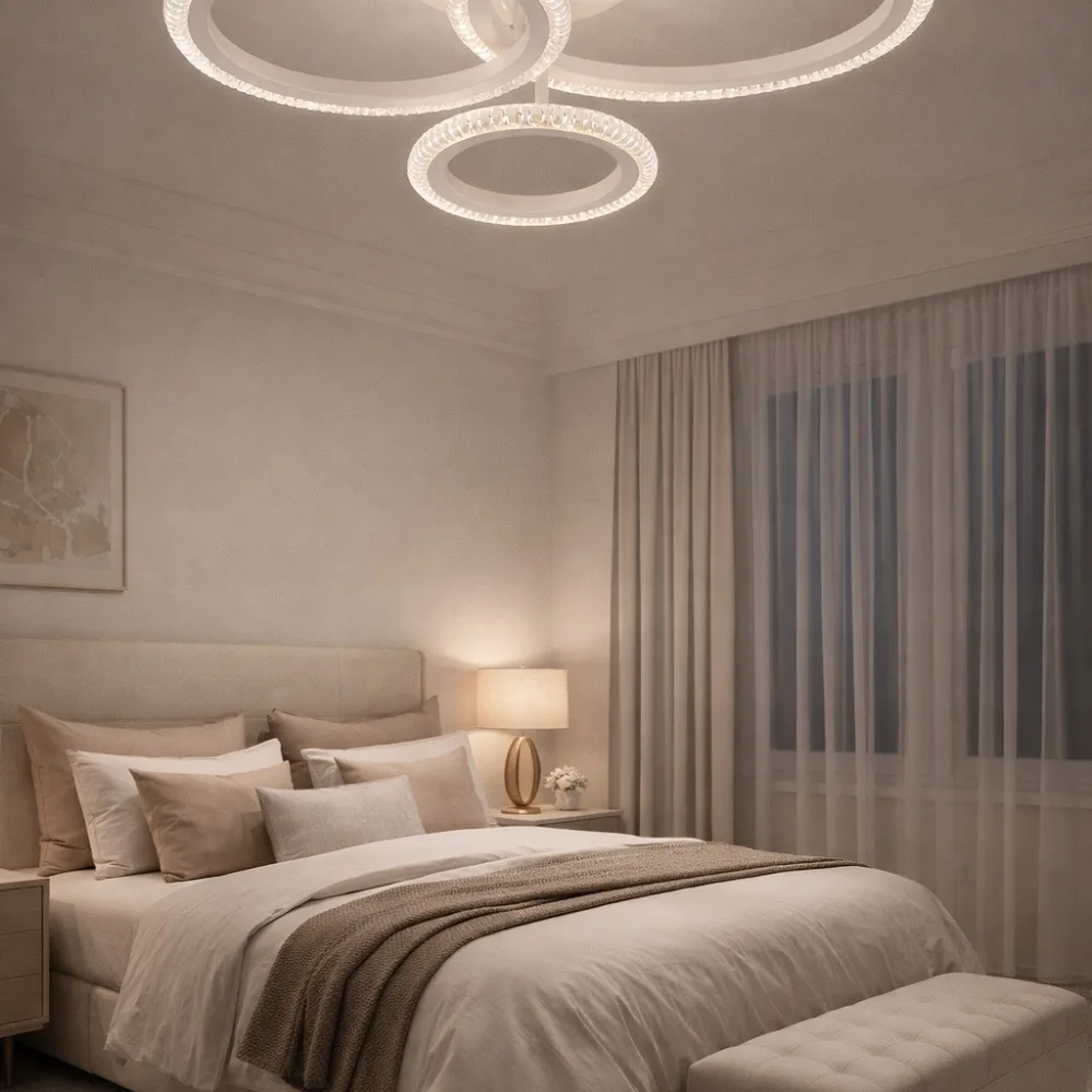 LED lustra ar pulti, VARGO 60W balta DL1217 — Foto 2