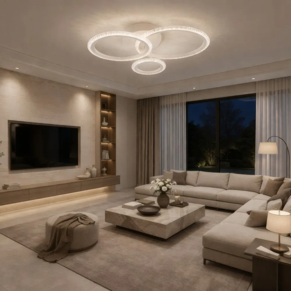 LED lustra ar pulti, VARGO 60W balta DL1217 — Foto 4