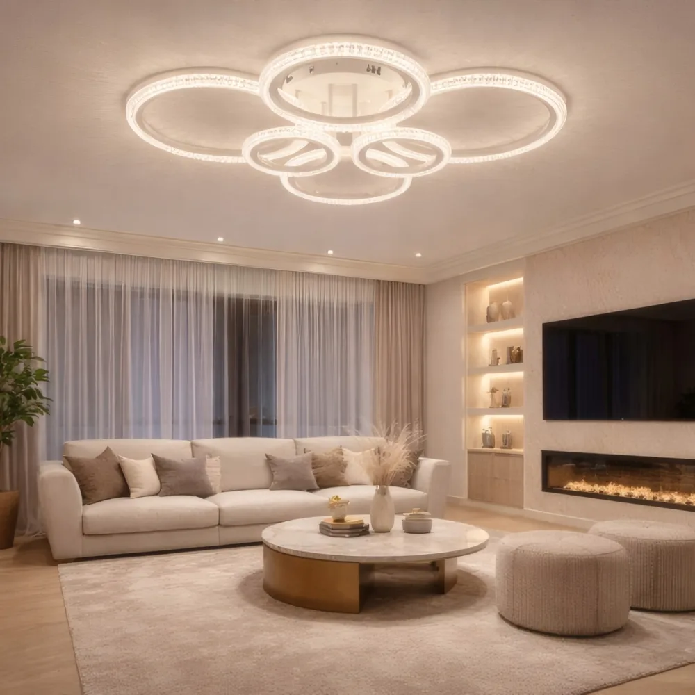 LED lustra viesistabai, VARGO 120W balta DL1219 — Foto 3