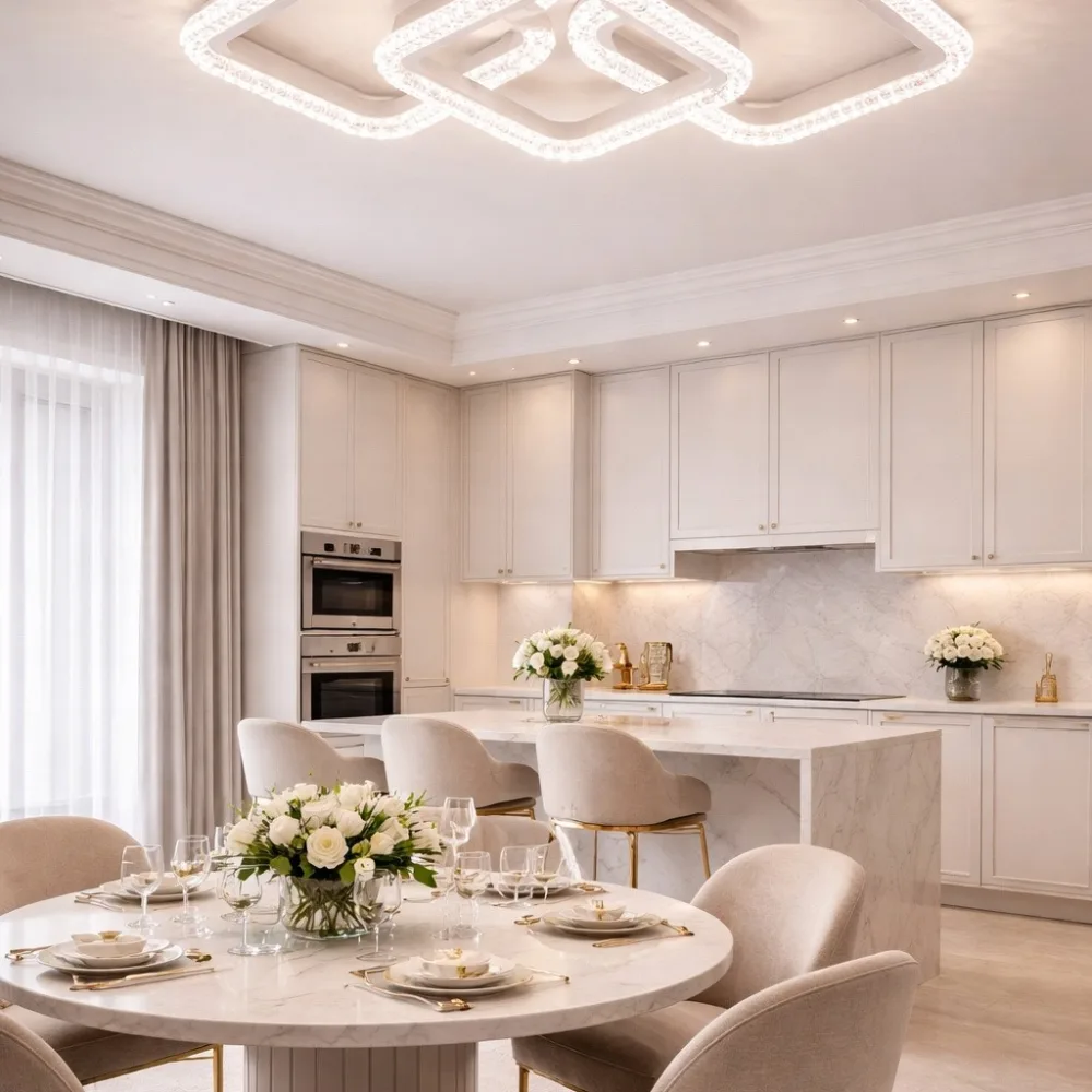 LED lustra ēdamistabai, VARGO 66W balta DL1226 — Foto 2