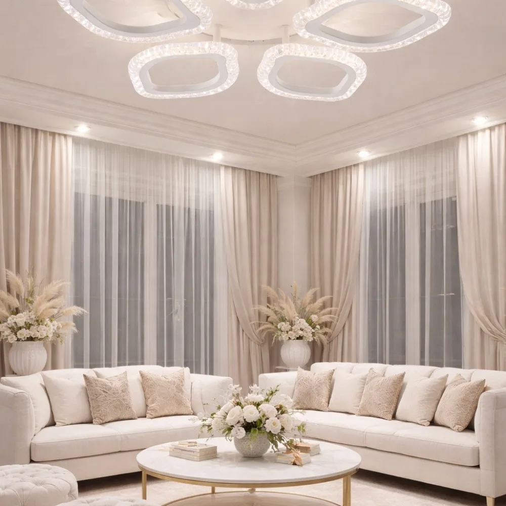 LED люстра для столовой, VARGO 50W белая DL1234 — Фото 2