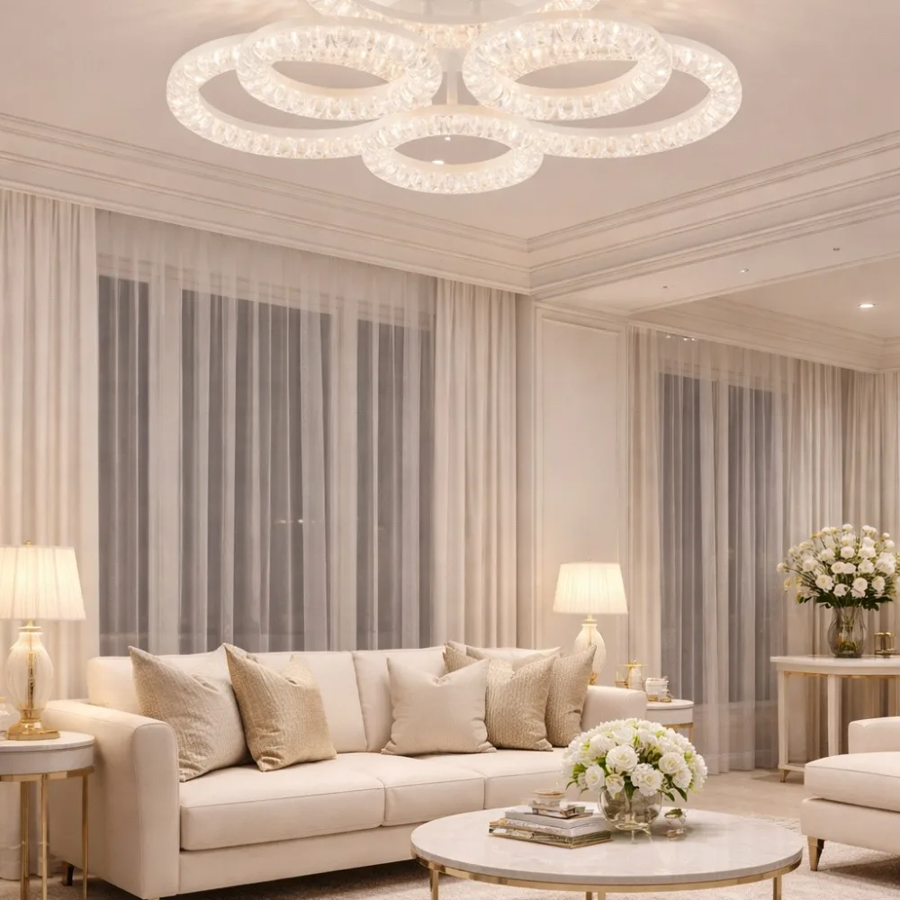 LED lustra viesistabai, VARGO 120W balta DL1240 — Foto 2