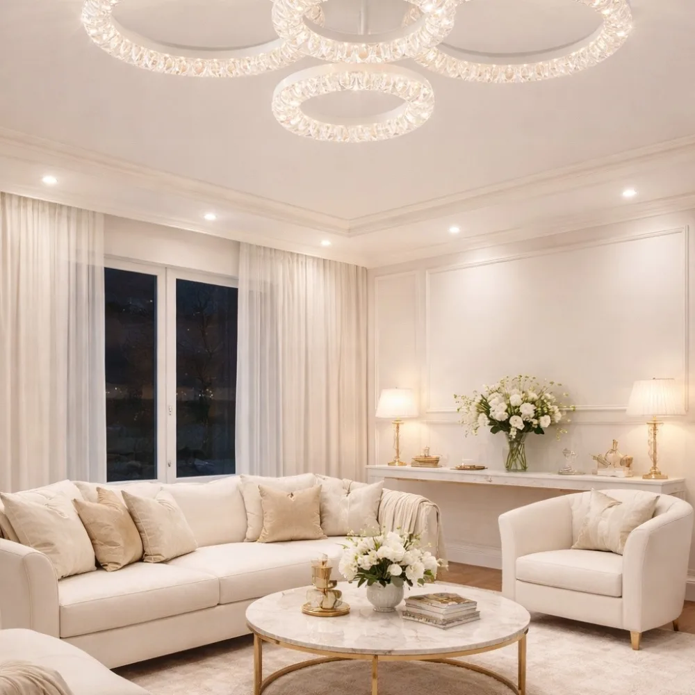 LED люстра для столовой, VARGO 80W белая DL1242 — Фото 2