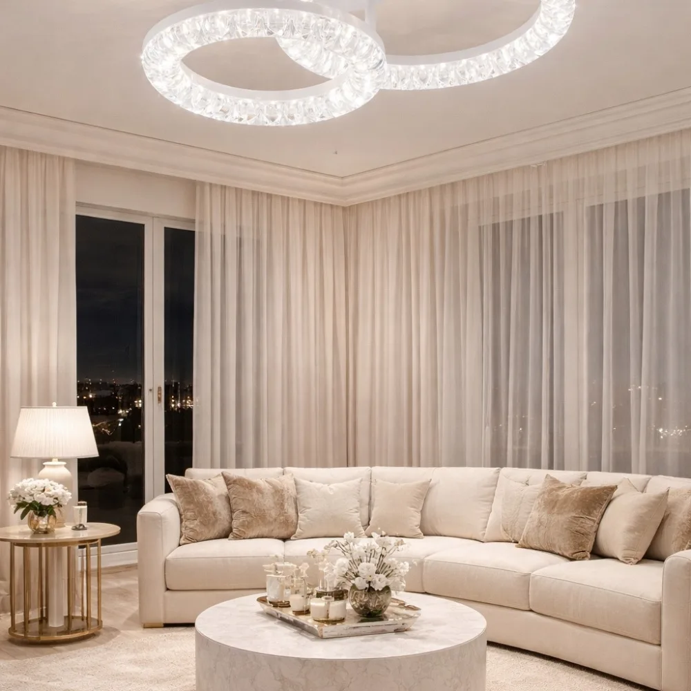 LED lustra guļamistabai, VARGO 40W balta DL1244 — Foto 2