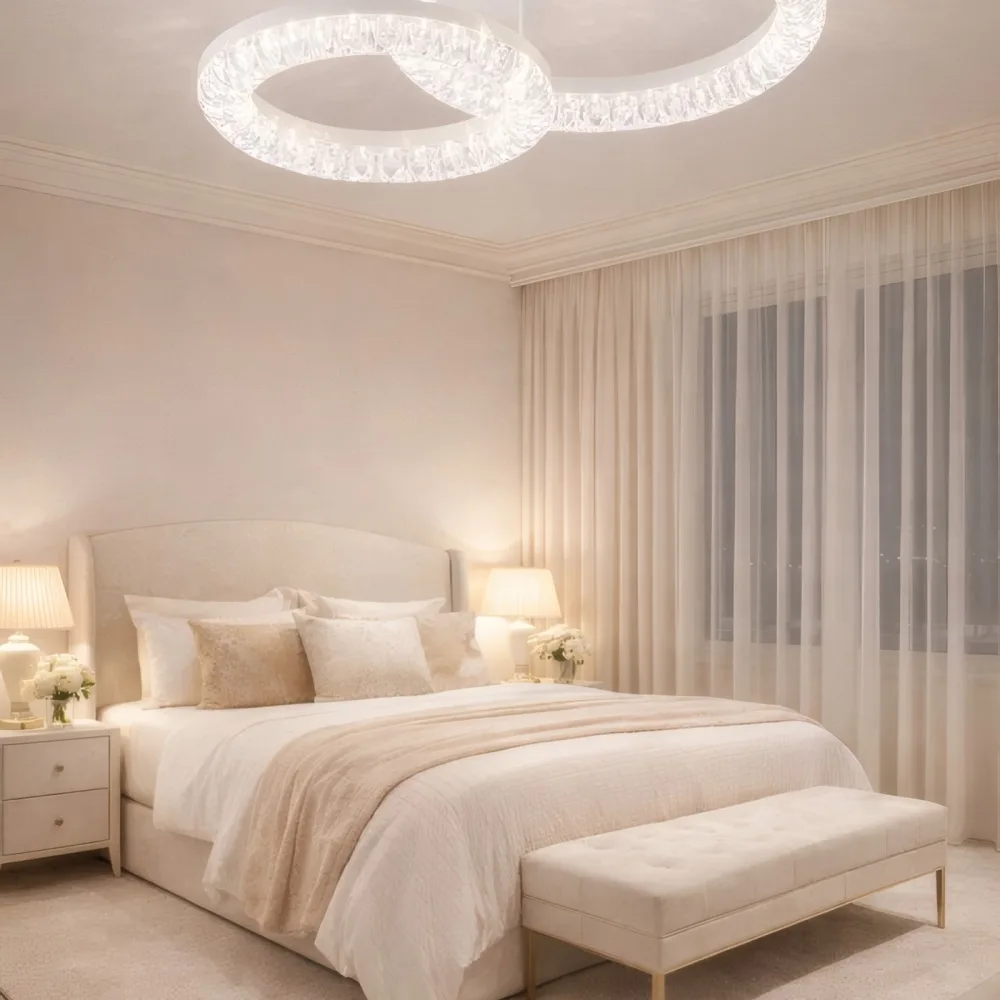 LED lustra guļamistabai, VARGO 40W balta DL1244 — Foto 3