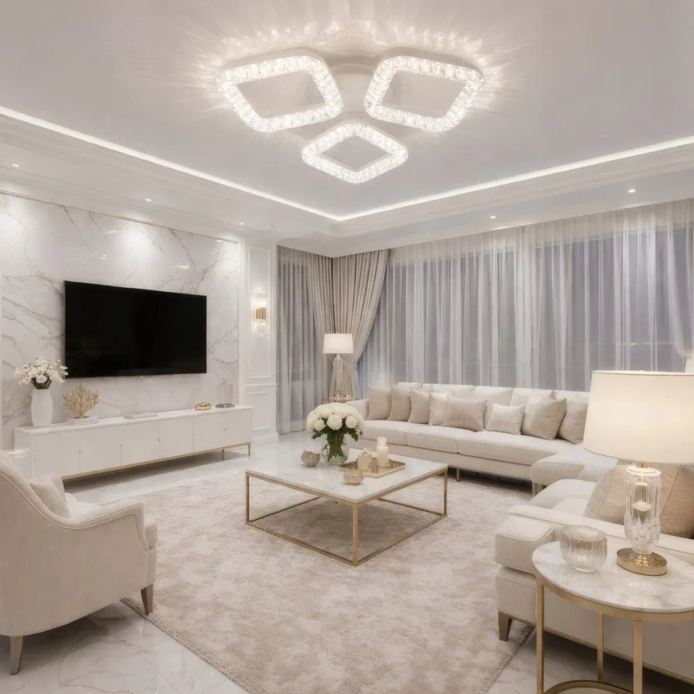LED люстра для столовой, VARGO 60W белая DL1247 — Фото 4