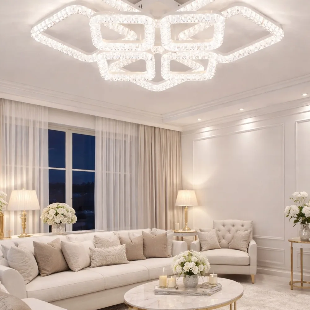 LED lustra viesistabai, VARGO 192W balta DL1251 — Foto 2