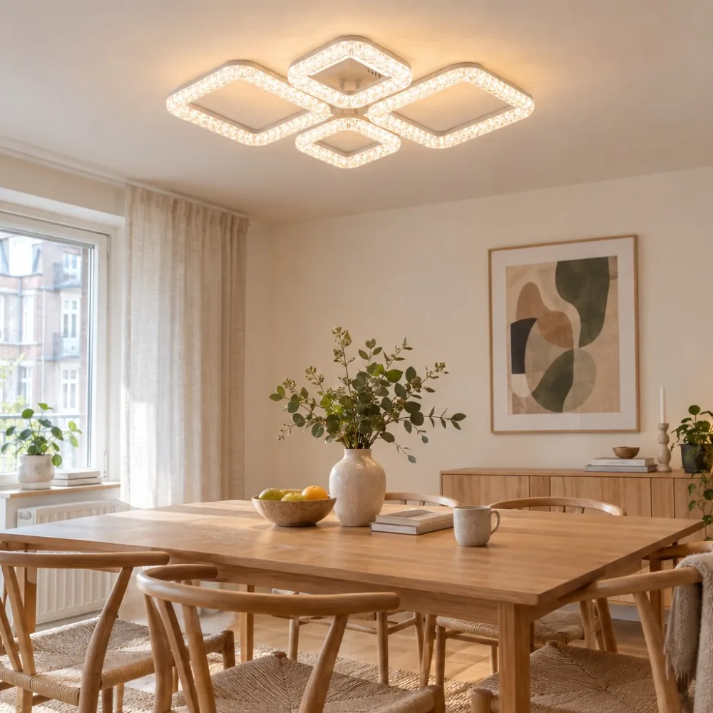 LED lustra guļamistabai, VARGO 96W balta DL1252 — Foto 2