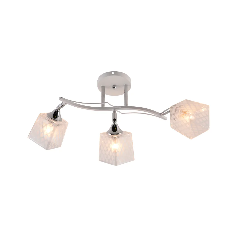 Chandelier for bedroom, VARGO 3×E27 white DL1337