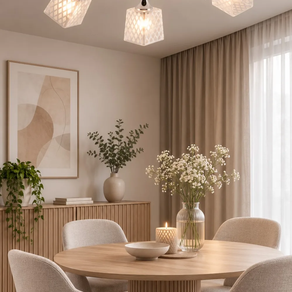 Chandelier for bedroom, VARGO 3×E27 white DL1337 — Photo 3