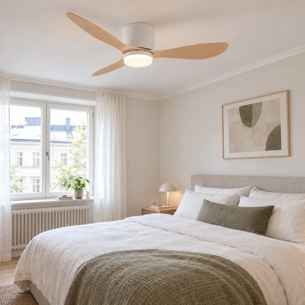 Ceiling fan with light, VARGO 22W white DL1368 — Photo 2