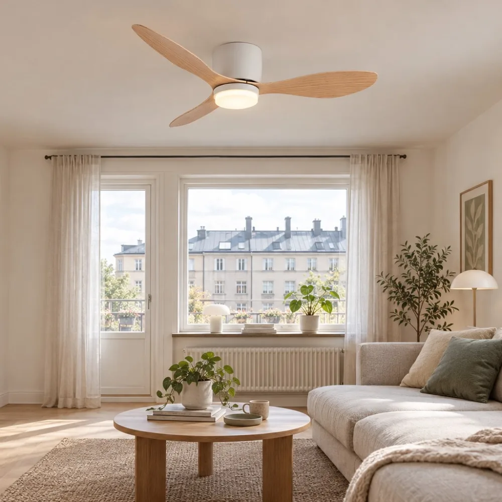 Ceiling fan with light, VARGO 22W white DL1368 — Photo 3