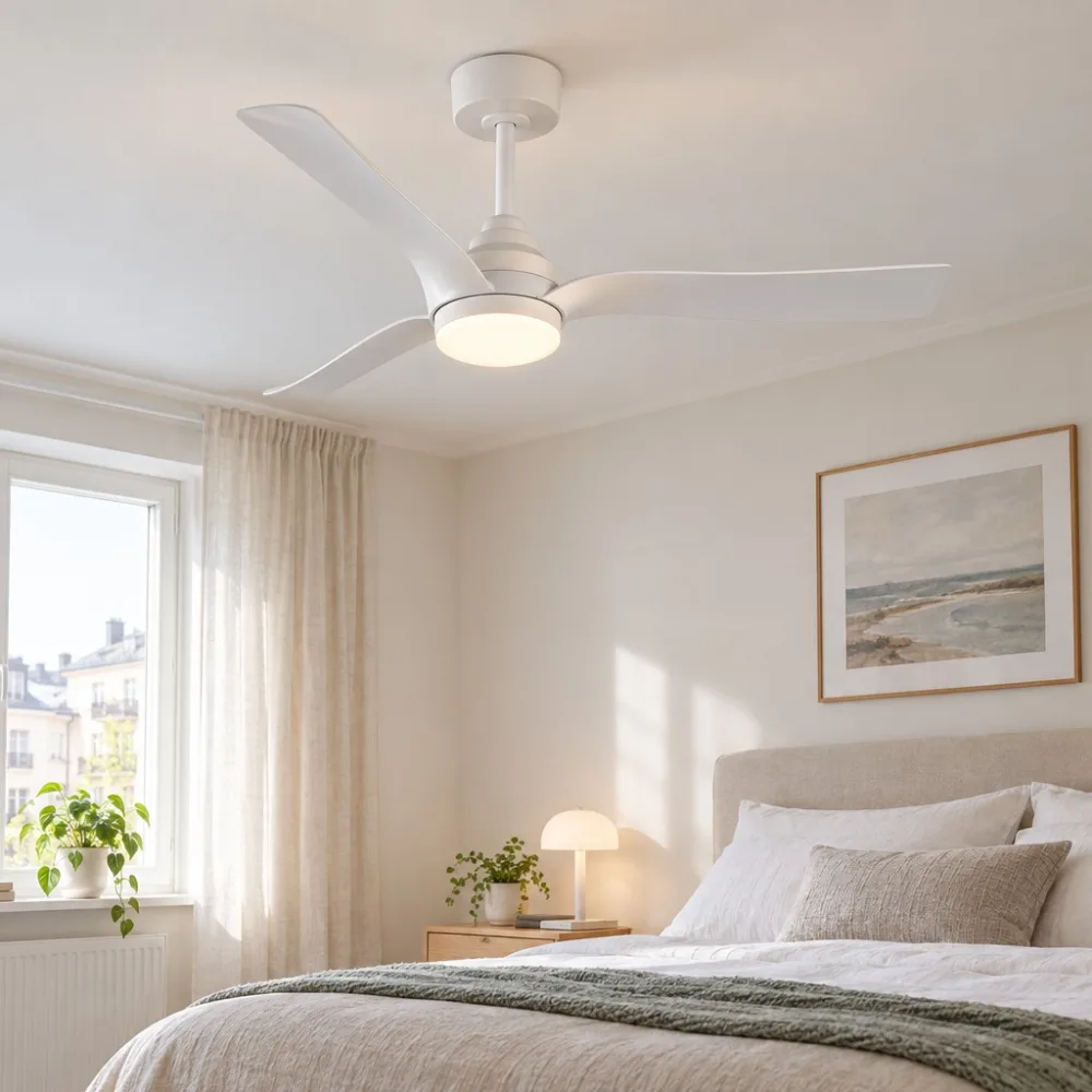 Griestu ventilators ar gaismu, VARGO 22W balts DL1369 — Foto 2