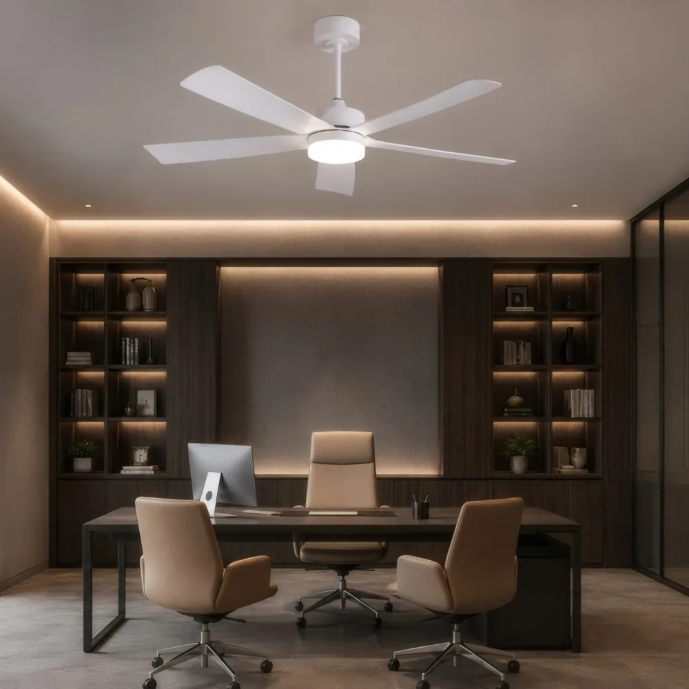 Ceiling fan with light, VARGO 22W white DL1372 — Photo 3